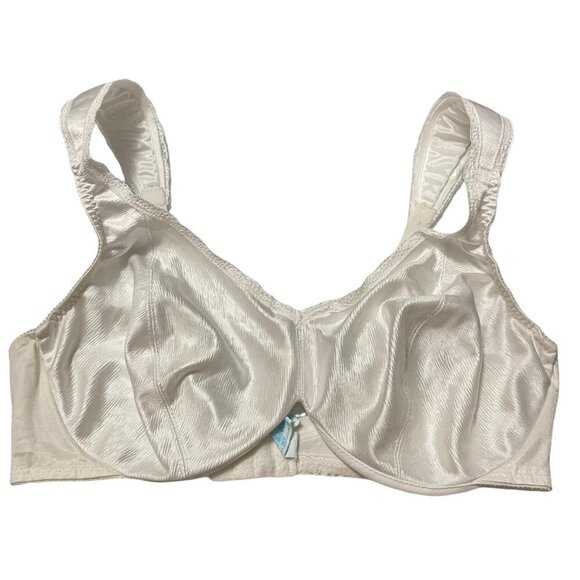 Vintage Playtex Women's White Thick Padded Strap Underwire Modest Bra Size 38C - Picture 1 of 8
